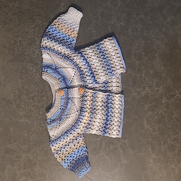 Handmade Other - BOHO HANDMADE KNIT BABY CARDIGAN SWEATER